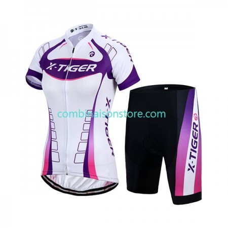 Femme Combinaison Cycliste + Cuissard X-Tiger N002